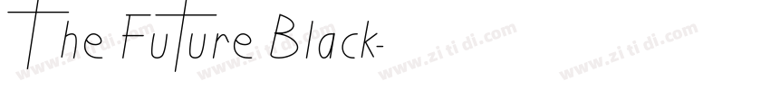 The Future Black字体转换